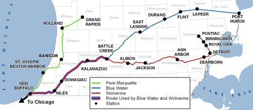 Passenger Rail Corridor Map
